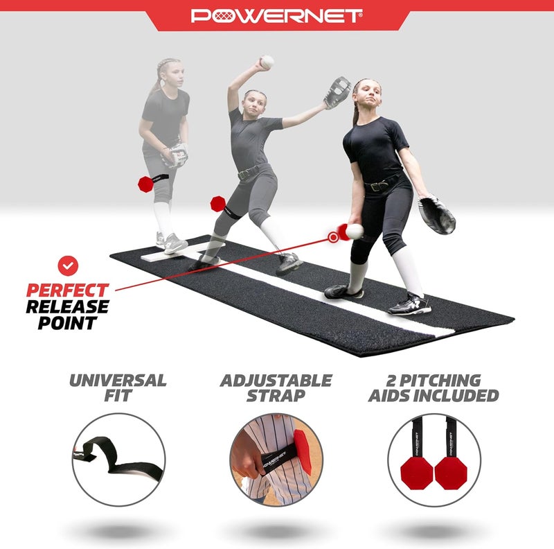 PowerNet Windmill Trainer Softball Pitching Aid, Improves Release Point & Timing, Instant Feedback Softball Training Equipment, Adjustable Pitching Trainer, 2 Pack - Image 3
